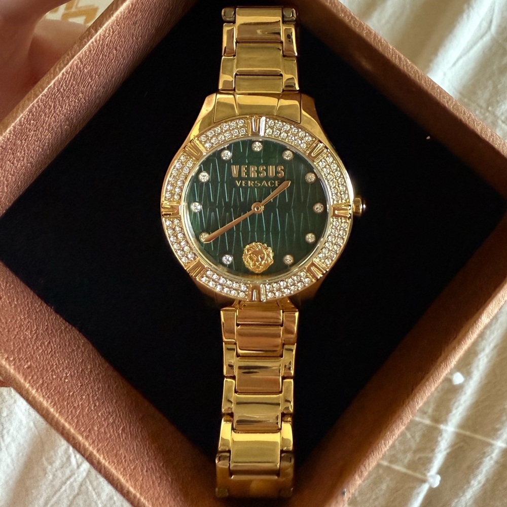 VERSACE Versus Canton Road Swarovski Watch with Crystal Bezel